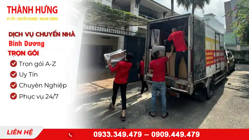 Dịch vụ chuyển nhà trọn gói Bình Dương